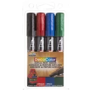 MARVY UCHIDA DECOCOLOR ACRYLIC MARKER 4 SZT PRIMAR